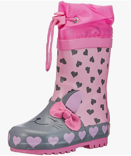 Playshoes Unisex Kinder Gummistiefel Zugband Regenstiefel